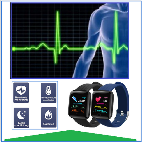 Image of Popular New Fitness Band + SmartWatch For Real Time Heart Rate & Blood Pressure, Calorie Burn + FREE Shipping too!