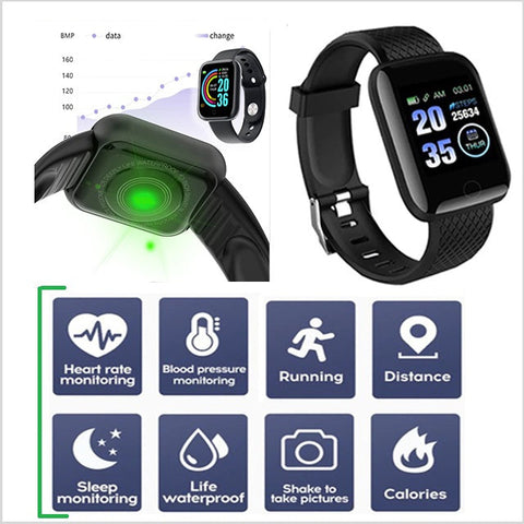 Image of Popular New Fitness Band + SmartWatch For Real Time Heart Rate & Blood Pressure, Calorie Burn + FREE Shipping too!