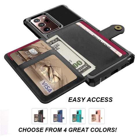 Image of Deluxe Folding Samsung Case + Wallet All-in-One! Compact Yet Holds Your Cards, ID & Cash Too! Get FREE 🚚 SHIPPING Today!