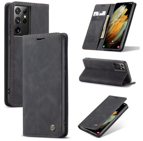 Image of Premium Leather Wallet Case Specially for Samsung Engineered To Protect Your Phone In Style + Functionality All-in-One! Get Yours Now + Get FREE 🚚 Shipping Too!