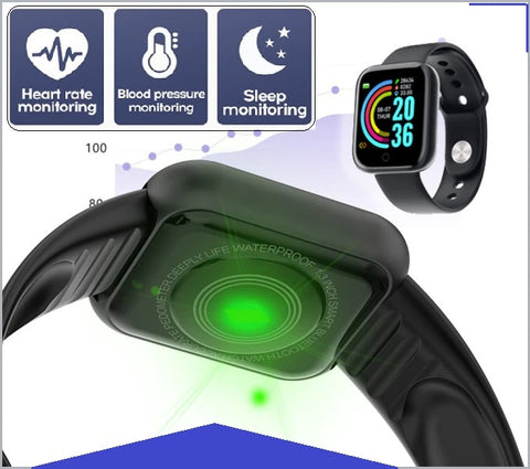 Image of Popular New Fitness Band + SmartWatch For Real Time Heart Rate & Blood Pressure, Calorie Burn + FREE Shipping too!