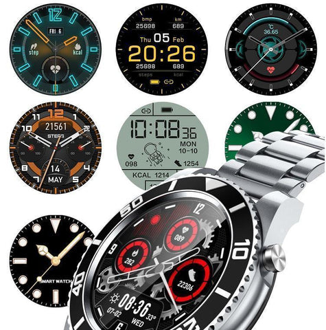 Image of Stainless Steel Smartwatch Loaded With Fitness Tracking Apps, Bluetooth, Productivity Tools & More