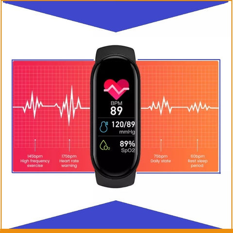 Image of Powerful NEW Fitness Tracker + Smartwatch Delivers Continuous Heart Rate & BP Monitoring In Real Time. Choose from 4 Popular Colors: