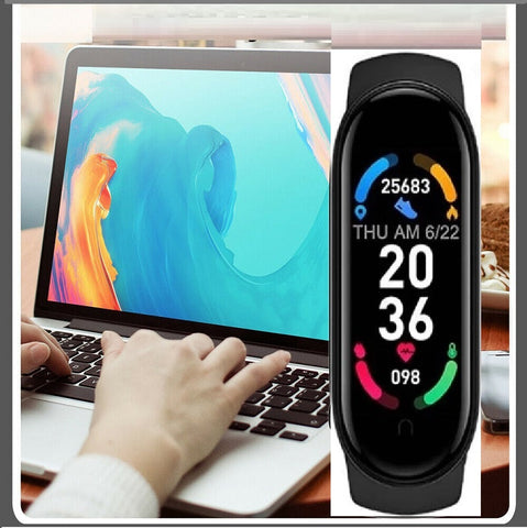 Image of Powerful NEW Fitness Tracker + Smartwatch Delivers Continuous Heart Rate & BP Monitoring In Real Time. Choose from 4 Popular Colors: