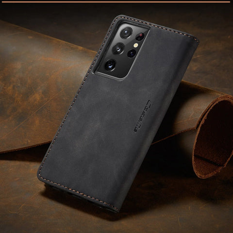 Image of Premium Leather Wallet Case Specially for Samsung Engineered To Protect Your Phone In Style + Functionality All-in-One! Get Yours Now + Get FREE 🚚 Shipping Too!