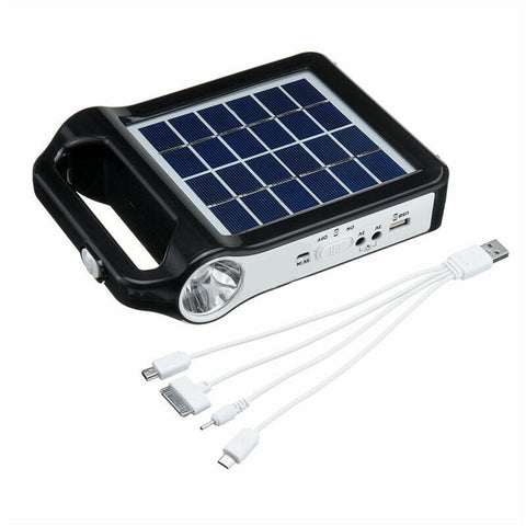 Image of Solar Charger and Light + Charge & Power Your Mobile Device - Ideal For Home, Car, Work & Outdoors! FREE 🚚 Shipping Too!