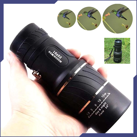 Image of Oversized Dual Focus High Power 16x HD Zoom Monoscope With Low Light Capability + You Get A FREE Carrying Case + You Get FREE Shipping Too!