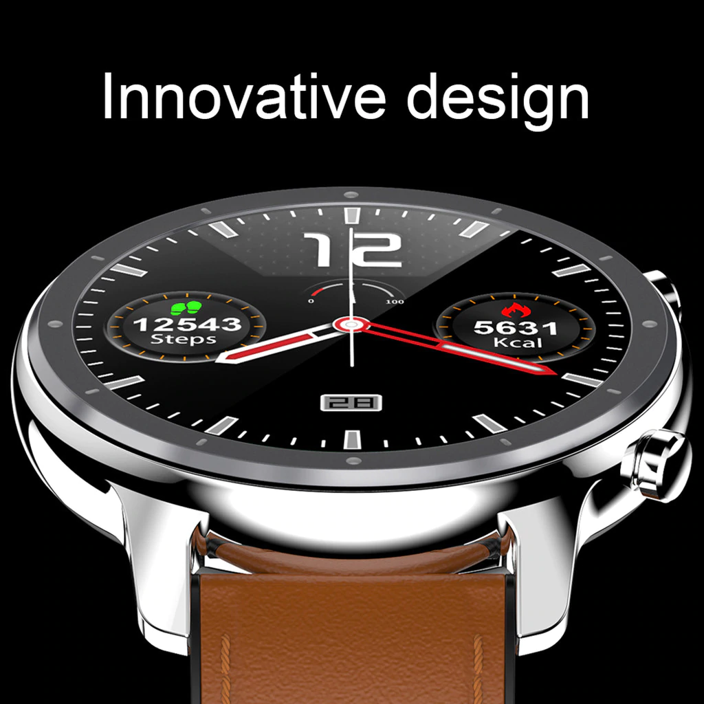 Stylish Fitness/Sports Smart Watch For Android With Pedometer, Heart Rate, Calorie Burn, Fitness Apps & More!