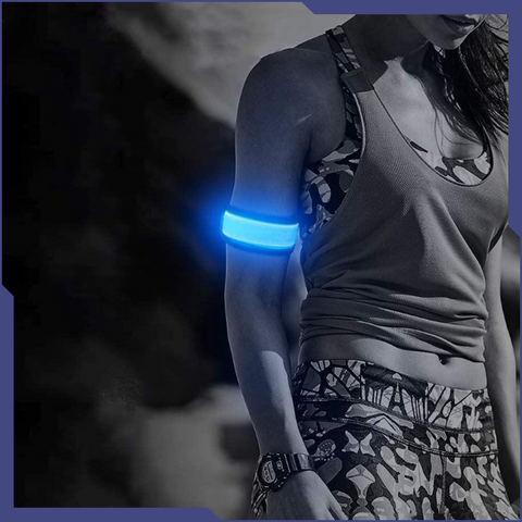 Image of 2-Pack LED Safety Armband Is Super Bright For High Visibility
