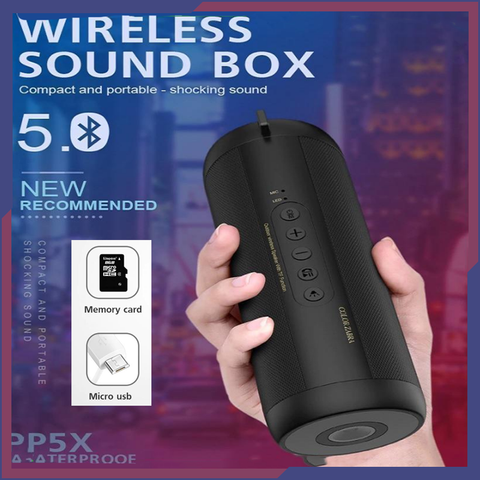 Image of The Ultimate Bluetooth Speaker For BIG Sound Quality Made For Indoors or Outdoors! Waterproof + LED Light + TF Card Slot AND FM Radio! Get Yours Now & WE'LL PAY For Shipping!