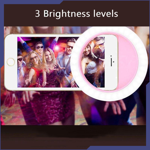 Image of NEW ARRIVAL!!! Powerful and Portable Selfie Light Ring-Use With Your iPhone or Android Smartphone