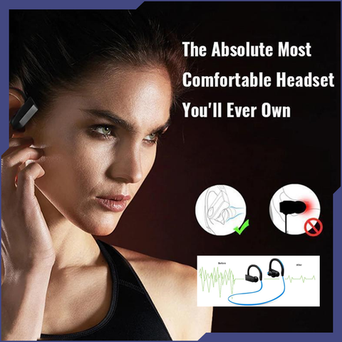 Image of BEST Rated Wireless Bluetooth Sweat Proof Headphones with 6 HOUR BATTERY LIFE! Durable Design With Superior Subwoofer Delivers Superb Sound Quality For You!.
