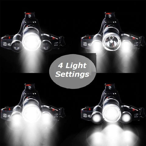 Image of The TTG 8000x Super Bright 3 LED Head Light Gear