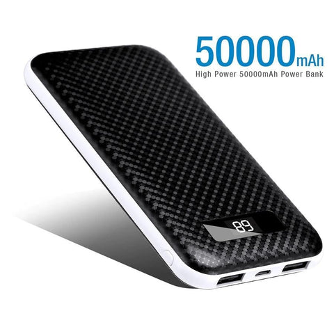 Image of Power Packed 2 USB Port External Power Bank For ALL Mobile Devices. Rated 50000 mAh Gives You Many Hours Of Back-up + You Get FREE 🚛 Shipping Too!