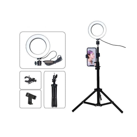 Image of Produce the ULTIMATE Photography and Live Stream Videos with this Portable 6" Selfie LED Light and Tripod Stand ++ You Get FREE Shipping Too! ๐