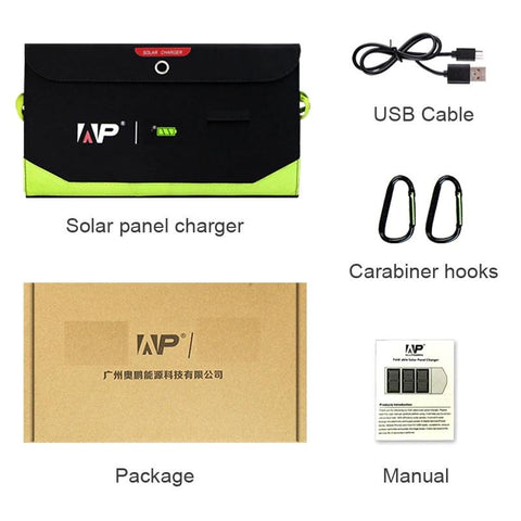 Image of Power Backup Anywhere For You With This Solar Charger + 10000 mAh Battery + Compact & Portable, Always Ready!