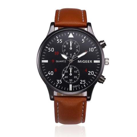 Image of You Get This Leather Band Multi-function Sports Watch FREE Today! Select From 2 Band Colors: