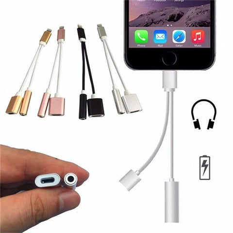 Image of BEST Rated 2-in-1 Splitter For iPhone So You Can Listen To Music & Charge At The Same Time From Anywhere!