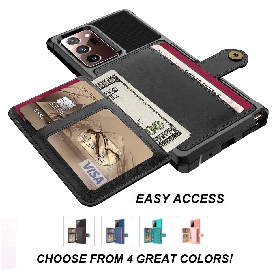 Deluxe Folding Samsung Case + Wallet All-in-One!  Compact Yet Holds Your Cards, ID & Cash Too! Get FREE  🚚 SHIPPING Today!