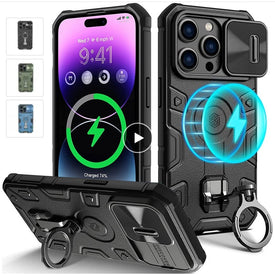 iPhone 14 Case Built Super Tough For Active Lifestyle + Full Wrap Around Shock Protection + From 3 Great Colors To Select From!