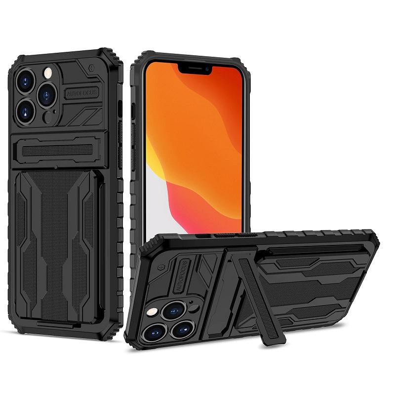 iPhone Case With Card Holder + Kickstand + Extreme Shock Absorption Gives You The Ultimate Protection With Functionality!  6 Bold Colors To Choose From!