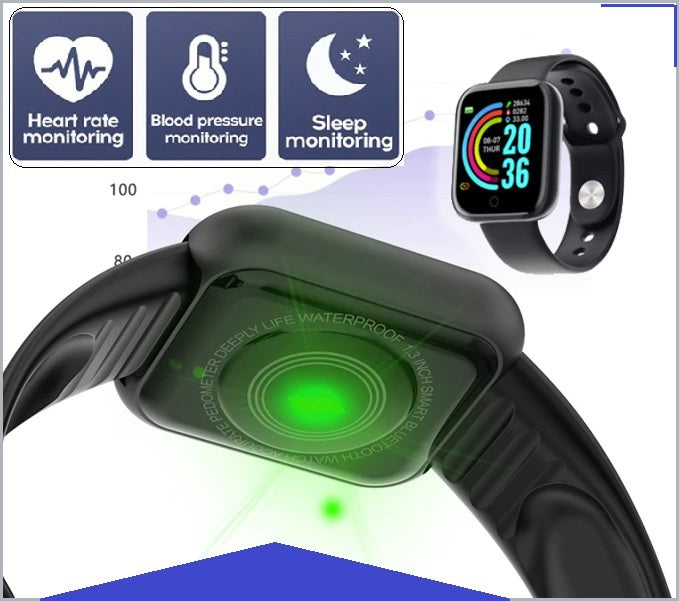 Popular New Fitness Band + SmartWatch For Real Time Heart Rate & Blood Pressure, Calorie Burn + FREE Shipping too!