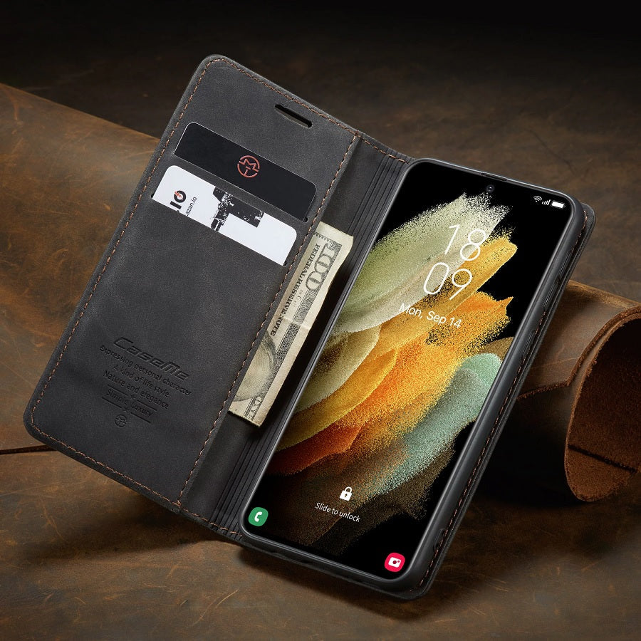 Premium Leather Wallet Case Specially for Samsung Engineered To Protect Your Phone In Style + Functionality All-in-One!  Get Yours Now + Get FREE 🚚 Shipping Too!