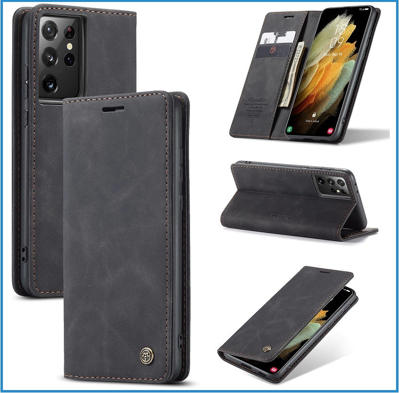 Premium Leather Wallet Case Specially for Samsung Engineered To Protect Your Phone In Style + Functionality All-in-One!  Get Yours Now + Get FREE 🚚 Shipping Too!