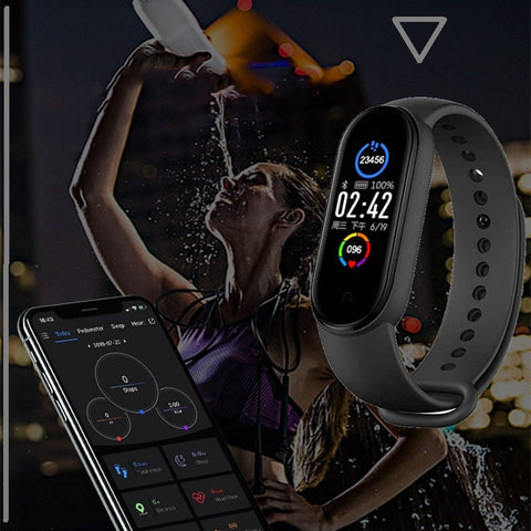 Image of Powerful NEW Fitness Tracker + Smartwatch Delivers Continuous Heart Rate &  BP Monitoring In Real Time. Choose from 4 Popular Colors: