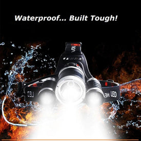 The TTG 8000x Super Bright 3 LED Head Light Gear