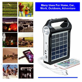 Solar Charger and Light + Charge & Power Your Mobile Device - Ideal For Home, Car, Work & Outdoors!  FREE 🚚 Shipping Too!