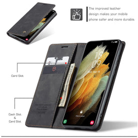 Premium Leather Wallet Case Specially for Samsung Engineered To Protect Your Phone In Style + Functionality All-in-One!  Get Yours Now + Get FREE 🚚 Shipping Too!