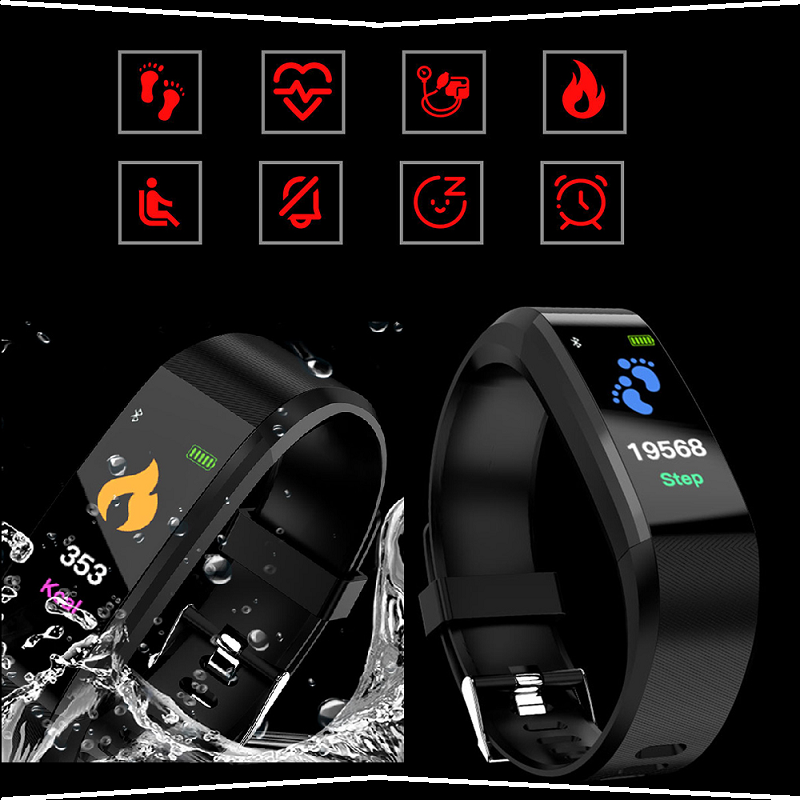 CT365 Smartwatch For Fitness and Health:  Blood Pressure, Calorie Burn, Heart Rate, Distances + More: