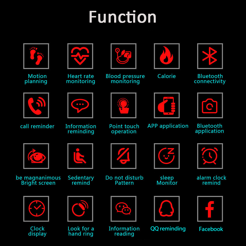 CT365 Smartwatch For Fitness and Health:  Blood Pressure, Calorie Burn, Heart Rate, Distances + More: