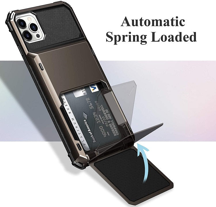 Hot New iPhone Case With Built-in Card Holder + High Impact Drop Protection!  6 Popular Colors To Choose From!