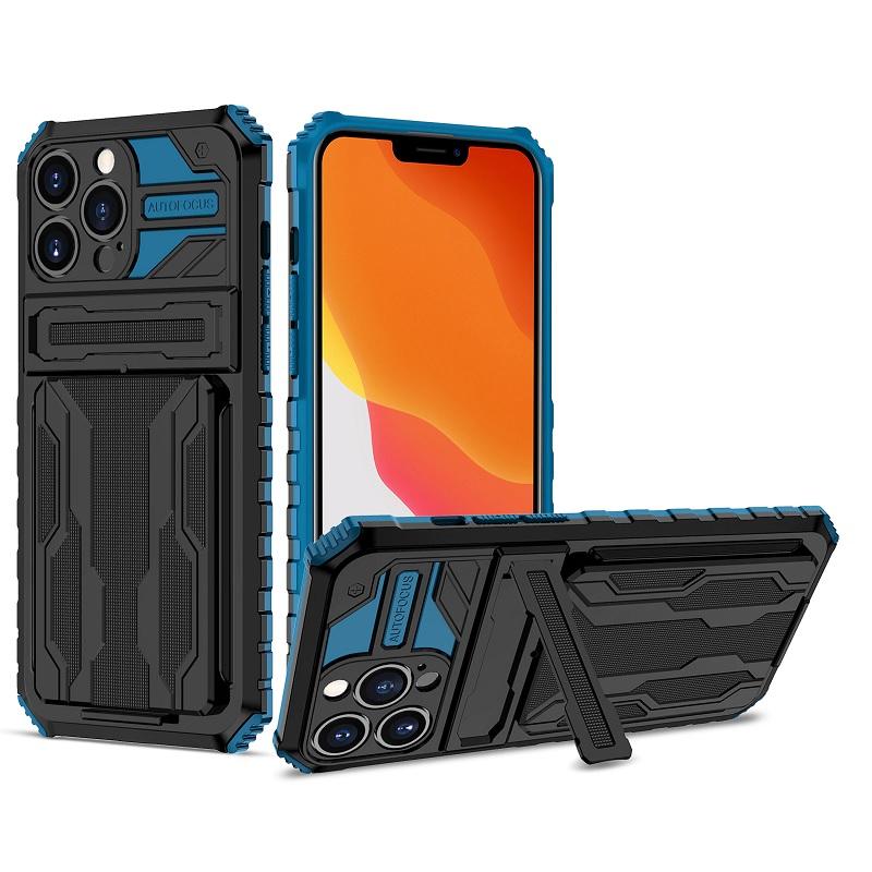 iPhone Case With Card Holder + Kickstand + Extreme Shock Absorption Gives You The Ultimate Protection With Functionality!  6 Bold Colors To Choose From!