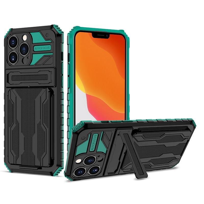 iPhone Case With Card Holder + Kickstand + Extreme Shock Absorption Gives You The Ultimate Protection With Functionality!  6 Bold Colors To Choose From!