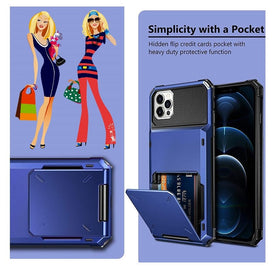 Hot New iPhone Case With Built-in Card Holder + High Impact Drop Protection!  6 Popular Colors To Choose From!