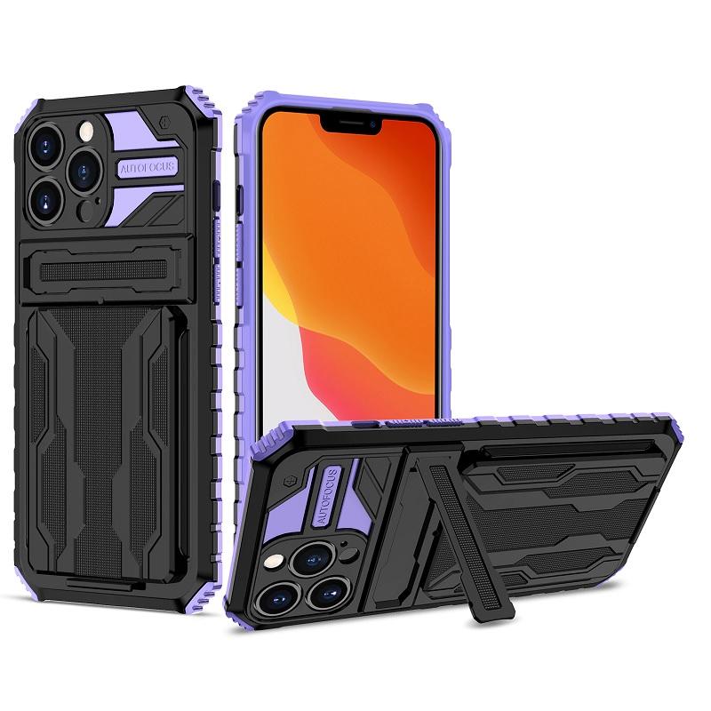 iPhone Case With Card Holder + Kickstand + Extreme Shock Absorption Gives You The Ultimate Protection With Functionality!  6 Bold Colors To Choose From!