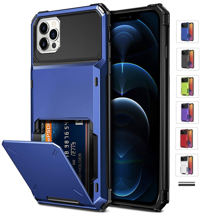 Hot New iPhone Case With Built-in Card Holder + High Impact Drop Protection!  6 Popular Colors To Choose From!