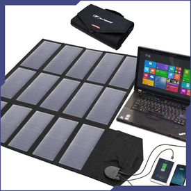 The Ultimate 15 Panel 100 Watt Solar Charger Will Power All Your Mobile Devices Including Your Laptop!