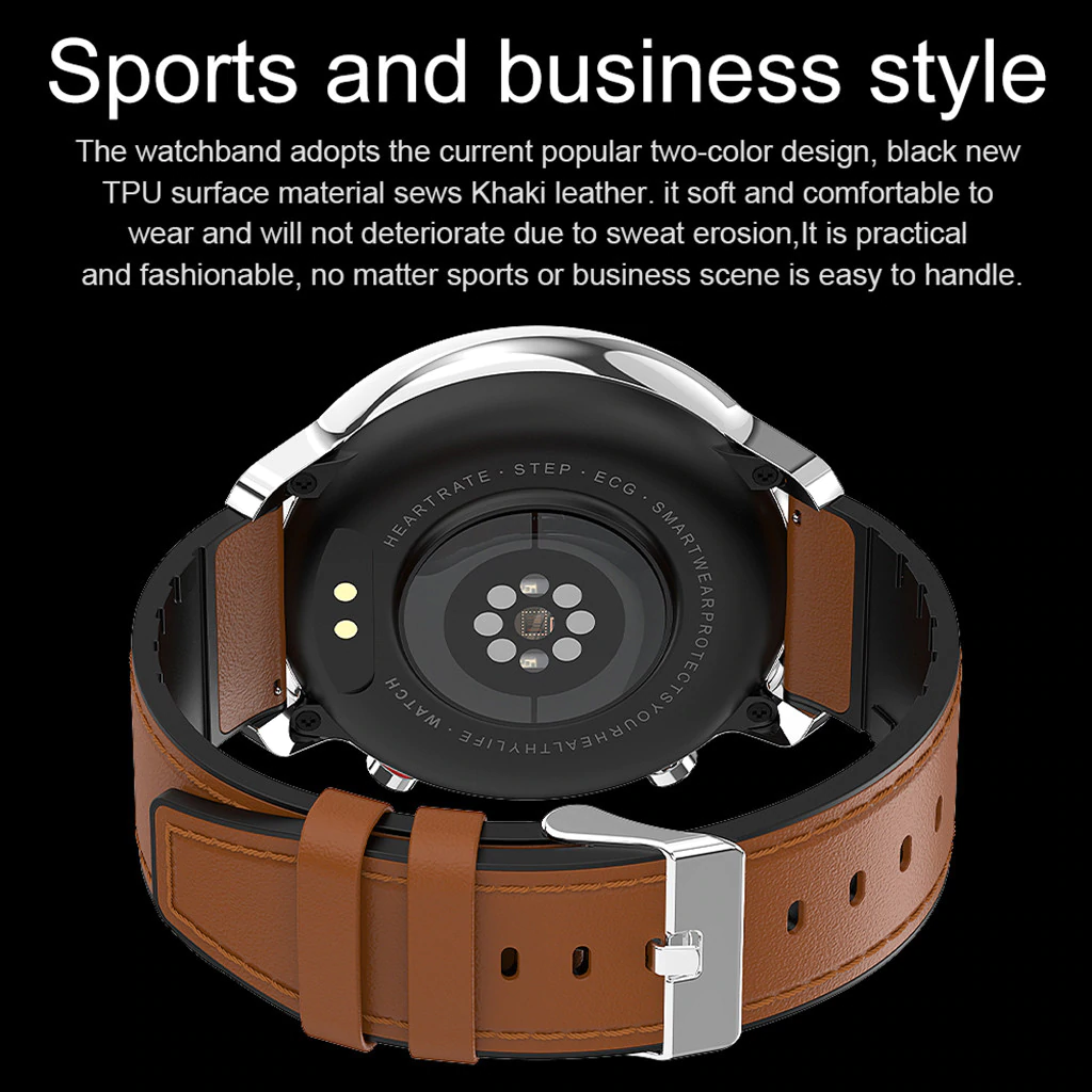 Stylish Fitness/Sports Smart Watch For Android With Pedometer, Heart Rate, Calorie Burn, Fitness Apps & More!