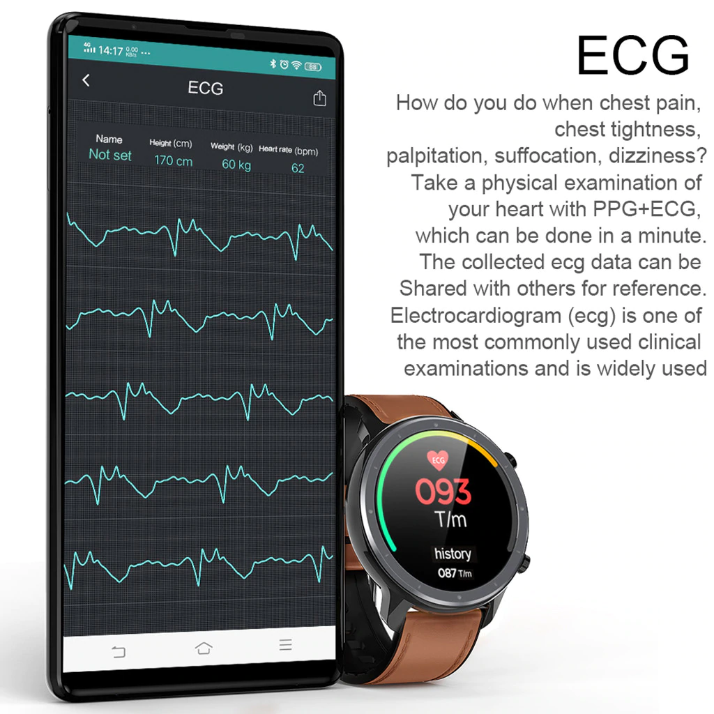 Stylish Fitness/Sports Smart Watch For Android With Pedometer, Heart Rate, Calorie Burn, Fitness Apps & More!