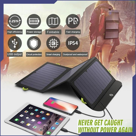 Power Backup Anywhere For You With This Solar Charger + 10000 mAh Battery + Compact & Portable, Always Ready!