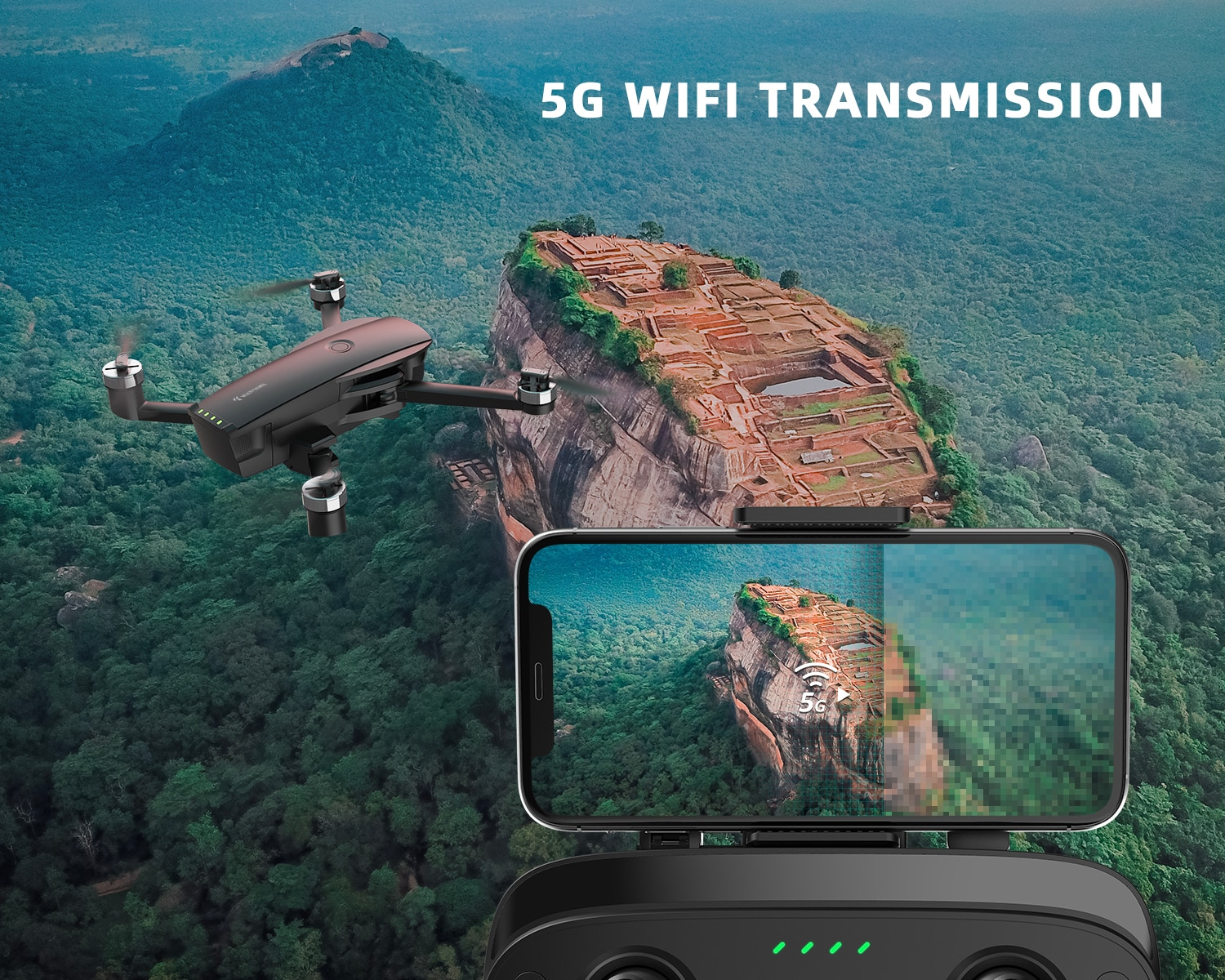 TTG-710 Camera And Video Drone, 5G GPS 4K With HD Video + Camera, Long Flight Time