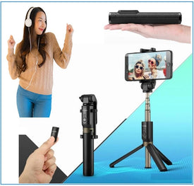 Get FREE Shipping!  🚛 Top Rated Wireless Bluetooth Selfie Stick PLUS Mini Tripod
