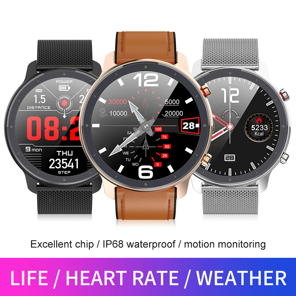 Stylish Fitness/Sports Smart Watch For Android With Pedometer, Heart Rate, Calorie Burn, Fitness Apps & More!
