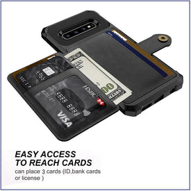 The All New Samsung Deluxe Armor + Wallet Case All-in-One!  Sleek & Compact Yet Carries Your Cards, ID & Cash Too + You Get FREE  🚚 SHIPPING Today!