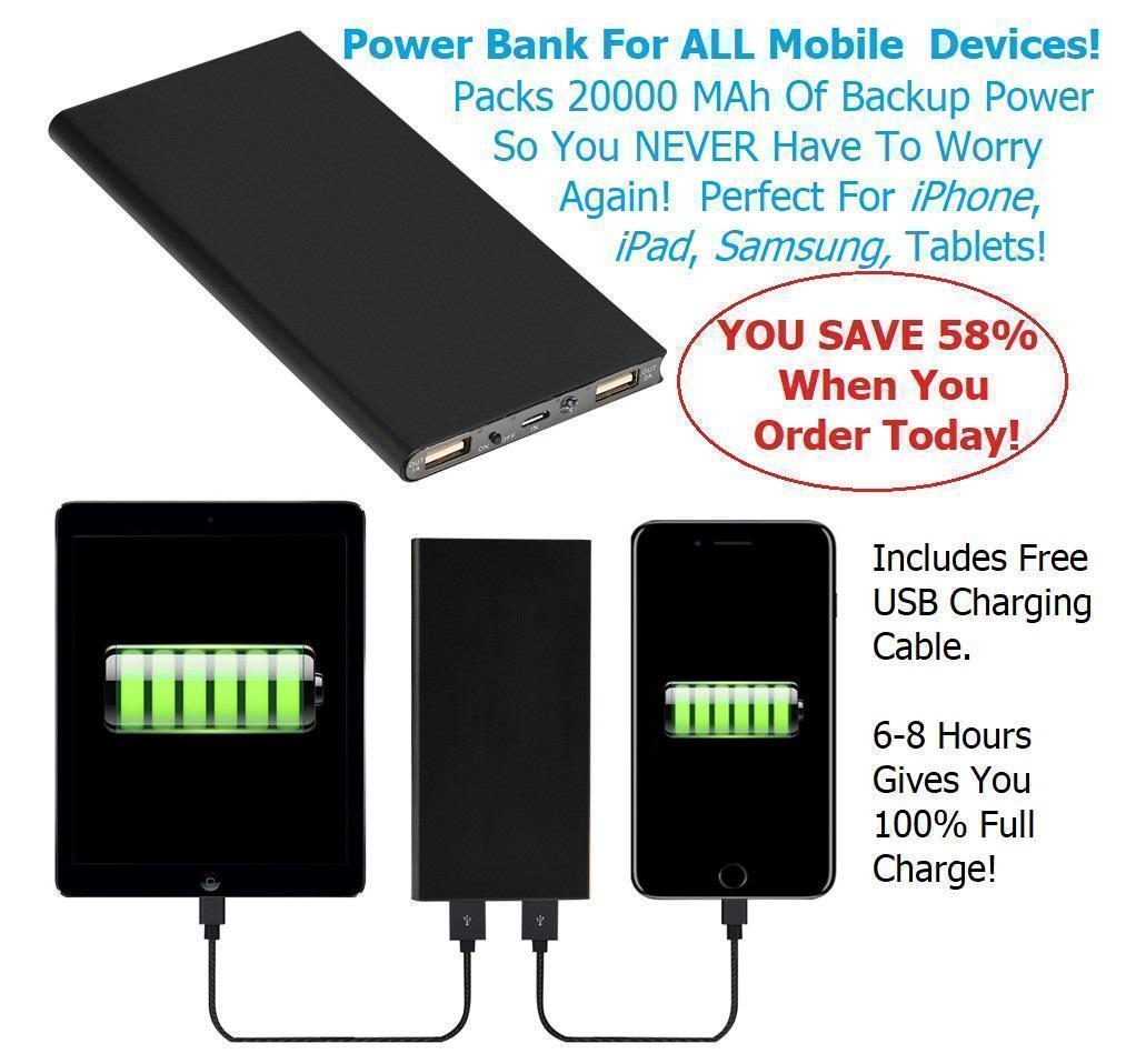 POWER WHEN YOU NEED IT! CHOOSE FROM BEST RATED SOLAR or POWER BANK Backup!