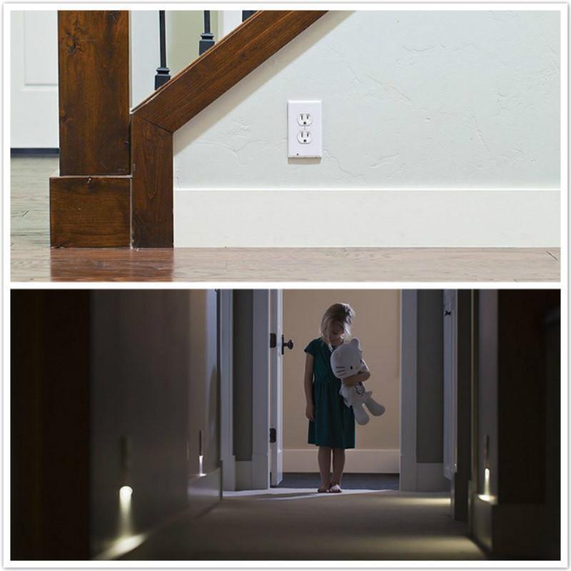 New LED Lighted Socket Plate For Safer Hallways & Bathrooms At Night